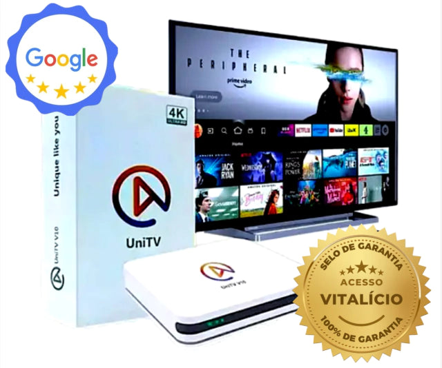 Unitv V10 – Receptor de TV Digital com Acesso a Canais e Séries